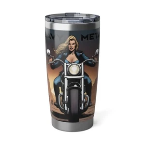 Biker Babe Vagabund 20oz Trinkbecher - Bild 1 von 5