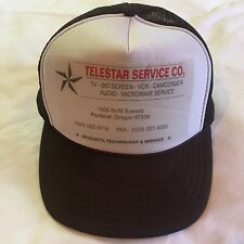 Vintage Trucker Hat Telstar Service Co. Brown and white snapback Portland Oregon