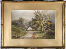 Walter Eastwood (1867–1943) - Framed Watercolour, The Road to the Village