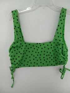 We Are We Wear Green Spot Dot Eco Edit Swimwear Swim Top NWT Women's 2XL - Picture 1 of 2