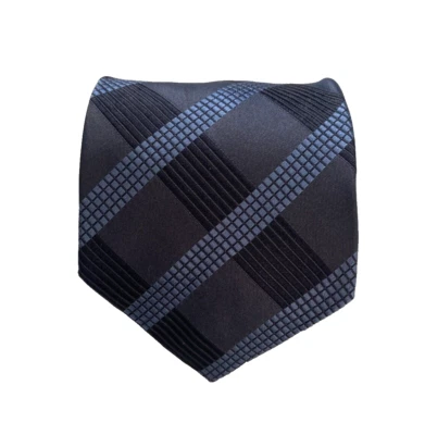 Corbata de seda a cuadros Giorgio Armani Classico hecha a mano en Italia Foto 1 de 4