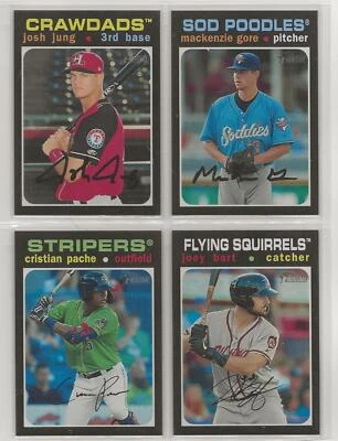 2020 Topps Heritage Minor League SP Singles 201-220 PICK YOUR CARD - Image 1 of 4