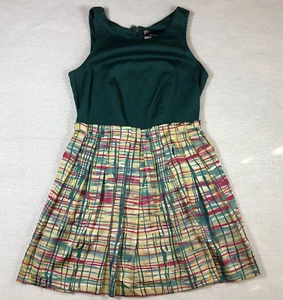 Twelve by Twelve Womens Dress Size S Striped Scoop Neck Wide Strap Back Zip EUC - Picture 1 of 11