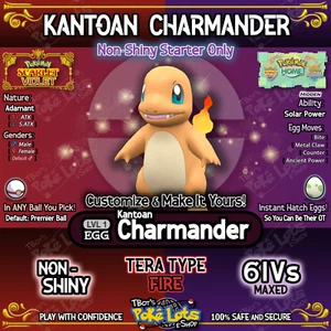 🌎 Pokemon Scarlet Violet 🐣 Bulbasaur Charmander Squirtle 🐣 6IV Shiny Eggs 🌎 - Picture 1 of 8