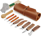 Wood Carving Tools Whittling Kit Woodworking Deluxe Spoon Carving Knife w/ Case