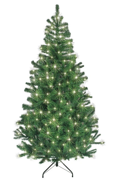 Shatchi 200073 6 ft Pre-Lit Artificial Christmas Tree - Green