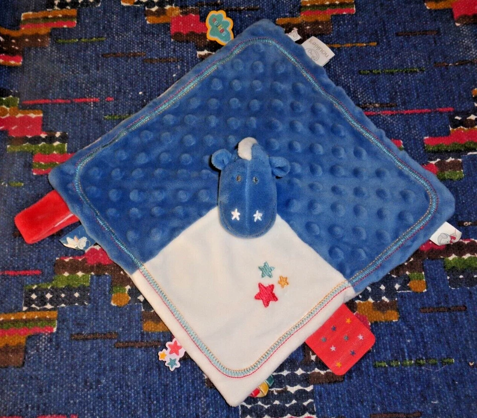 4PA/ DOUDOU PLAT NOUKIES DRAGON VICTOR BLEU BLANC ETOILE ROUGE KOM 9 - Photo 1/1