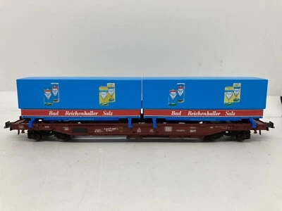 ROCO HO 46564 wagon porte-containers "Bad Reichenhaller Salz" DB - Immagine 1 di 4