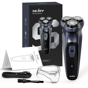 Men's Razor 3D Electric Shaver Rotary Waterproof Pop-Up Trimmer Cordless - Picture 1 of 12