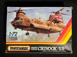Matchbox 1989 escala 1/72 Chinook HC Mk.1 CH-47D, PK-413, completo en caja abierta - Imagen 1 de 10