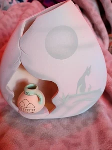 Southwestern Pottery Vase Coyote & Moon Handarbeit 1995 - Bild 1 von 9