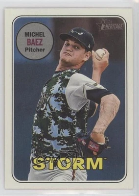 2018 Topps Heritage Minor League Edition Short Print Michel Baez #210 - Image 1 of 2