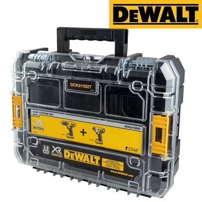 DeWalt Tstak 12V DCK211D2T Twinkit Carrying Case With Clear Lid DCF815 DCD710  - Image 1 of 2