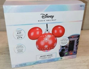 Gemmy Disney Weihnachten Mickey Mouse Whirl-a-Motion hängende Projektion Ornament - Bild 1 von 9