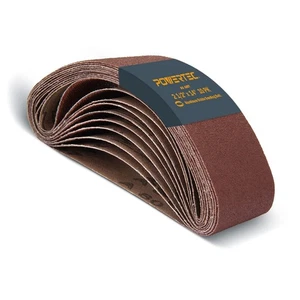 401408 2-1/2 x 14 Inch Sanding Belts, 80 Grit Aluminum Oxide Belt Sander Sand... - Picture 1 of 7
