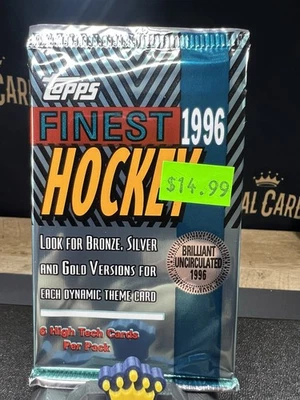 1996 Topps Finest Hockey (1) Pack Sealed 6 Cards Per Pack REFRACTORS - Image 1 of 2