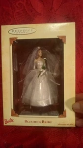 Adorno de recuerdo Hallmark 2002 Barbie novia rubor / castaño rojizo-8-15-27 - Imagen 1 de 5