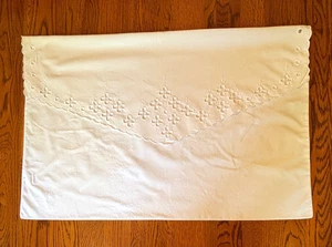 Vintage französisches Landhaus weiß Kissenbezug Umschlag Stil Cutwork Stickerei romantisch - Bild 1 von 10