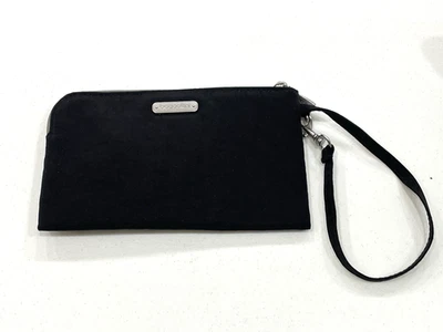 Baggallini Cartera Muñequera Bolso sin asas RFID Viaje Negro y Azul Cartera Vacaciones Crucero Foto 1 de 4