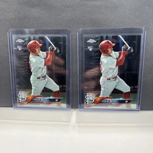 Lot of (2) Tyler O'neill 2018 Topps Chrome #35 RC Rookie Cardinals Orioles O's C - Picture 1 of 22