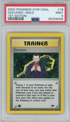 2000 Pokemon Gym Challenge Giovanni 18/132 1st Edition Holo PSA 9 - Image 1 of 2
