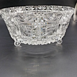 Titschler Winterhalder 24% Lead Crystal Bleikristall Round Fruit Bowl W. Wermany - Picture 1 of 12