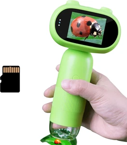 GreenPeek Kids Microscope, Handheld MiniScope for Kids, 2" Screen,1000x Mini ... - Picture 1 of 13