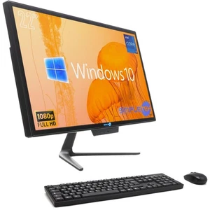 Aio All In One I5 22" 8GB 120GB Full HD Win10 PC Desktop Office - Picture 1 of 11