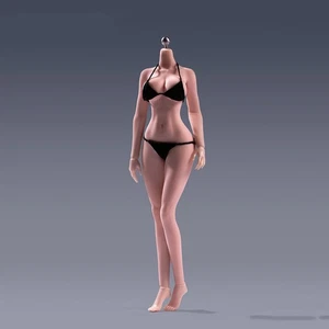 Figura de acción corporal femenina ANT 1:12 bronceado pecho grande regordete cadera sin costuras 6 pulgadas - Imagen 1 de 14