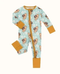 NEW Winnie the Pooh Baby Boy Girls Bamboo Romper Jumpsuit Sleeper - Picture 1 of 6