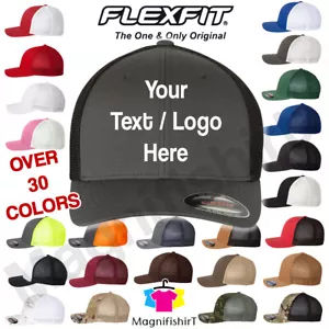 Personalisierte Flexfit Truckermütze Classic Original 6511 maßgeschneiderte Baseballkappe - Bild 1 von 41