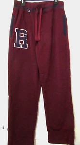 NEW! True Rock Men's XL Casual Sweatpants Joggers Maroon Red Drawstring Ankle - Picture 1 of 5