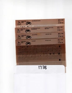 John Deere 4030 Tractor Parts Catalog Microfiche Manual MPC1293  - Picture 1 of 1