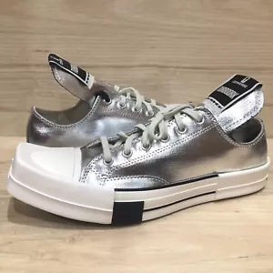 NEU! Converse Rick Owens DRKSHDW TURBODRK Spannfutter 70 niedrig silber Herren 10,5 A01292C - Bild 1 von 8