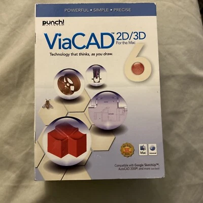 Encore PUNCH! ViaCAD 2d/3d PC Software 2008 Version 6 Windows - Image 1 of 4