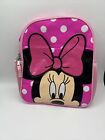 Kids Children Small Backpack Book Bag 12" Disney Minnie Mouse Pink