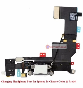 Charging Headphone Audio Jack Port flex replacement part for Iphone 5s 4" New - Picture 1 of 11