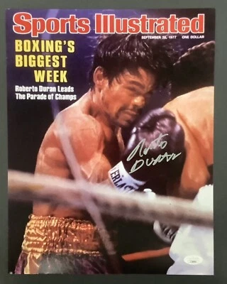 Roberto Duran Signed Photo 11x14 Autograph Sports Illustrated 9/26/77 HOF JSA - Image 1 of 4
