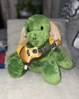 Build A Bear Green Trekkin 16" Turtle Plush Removable Shell Zippered Compartment