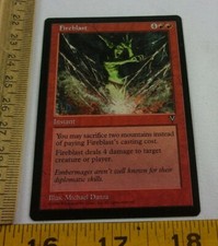 Fireblast Magic the Gathering MTG NICE! Visions CCG Red instant damage