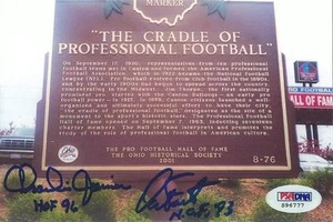Dan Fouts Charlie Joiner Signed Football Hall of Fame 4x6 Photo PSA/DNA Chargers - Picture 1 of 24