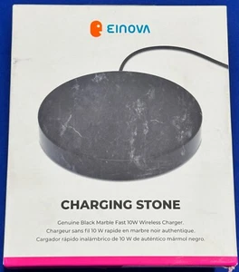 Einova Wireless Charging Stone with 10W Fast Charging Black Marble - Picture 1 of 2