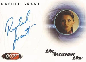 James Bond Zitat - A48 Rachel Grant "Peaceful Fountains" Autogrammkarte - Bild 1 von 1