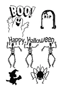 STENCILS CRAFTS TEMPLATES SCRAPBOOKING HALLOWEEN STENCIL - 4b - A4 MYLAR - Bild 1 von 1