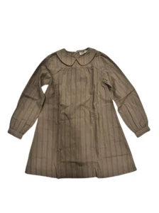 Coco Blanc Camel Linear Collar Dress Girl 7 NWT - Picture 1 of 2