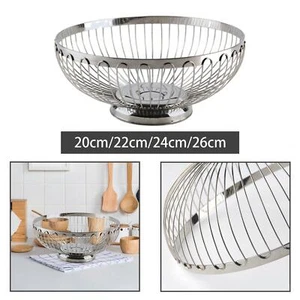 Stainless Steel Fruit Basket Multipurose Dinning Basket Fruit Storage Basket for - Picture 1 of 29