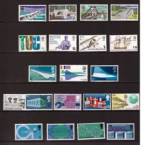 Gran Bretaña 1968 - 1970 selección 5 juegos completos sellos MNH como nuevos - Imagen 1 de 1