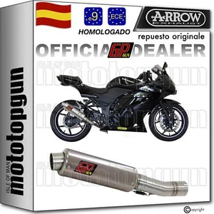ARROW TUBO DE ESCAPE HOM GP2 GP 2 GPGUN TITAN LOOK KAWASAKI NINJA 250 R 2010 10 - Imagen 1 de 3