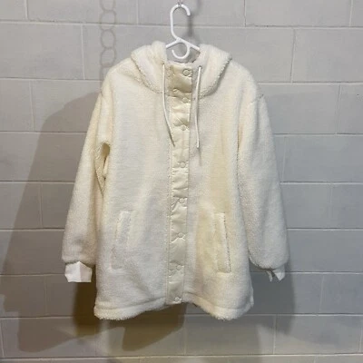 Chaqueta Sherpa Levi's Para Mujer Peluche con Capucha GRANDE Crema Brulee Imitación Piel Felpa Nueva con Etiquetas Foto 1 de 4