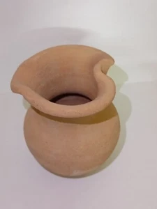 Keramik Vase Handarbeit klein Kunsthandwerk Tontopf Wohndeko nahöstlicher Stil - Bild 1 von 7